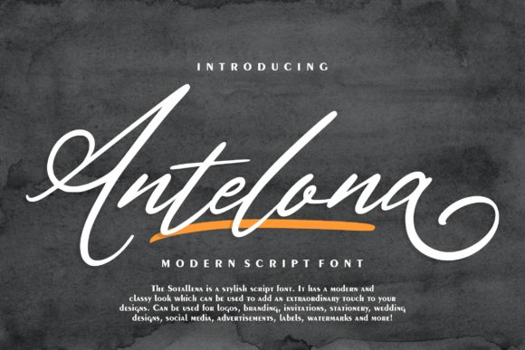 Antelona Script: Your New Favorite Calligraphy Font