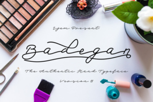 Badegan Script: A Handmade Font with a Fresh, Modern Vibe