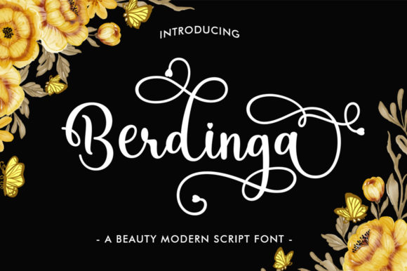 Berdinga Script: The Handwritten Font That Balances Charm and Professionalism