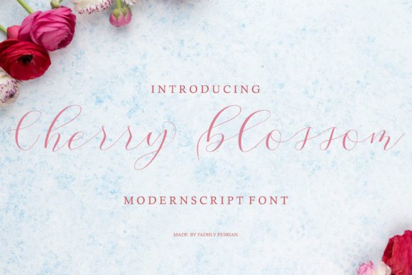 Cherry Blossom Script: The Sweet Calligraphy Font for Your Designs
