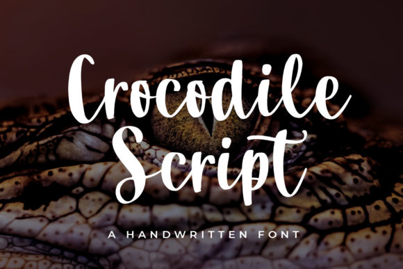 Crocodile Script: A Flowing Handwritten Font for Creative Ideas