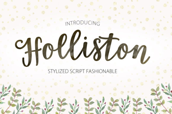 Holliston Script: A Creative Font for Modern Branding