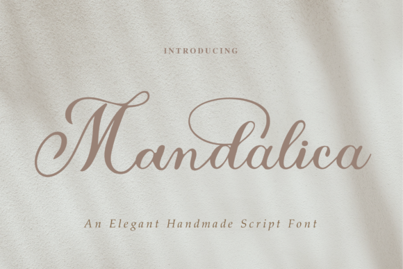 Mandalica Script: A Modern Calligraphy Typeface for Luxury Designs