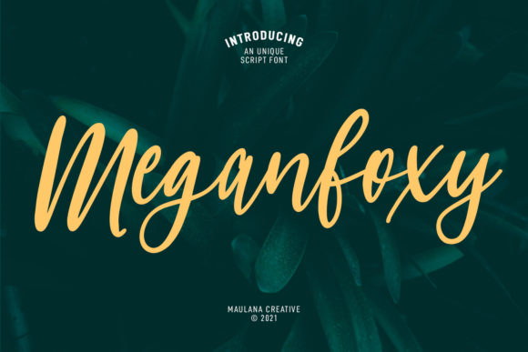 Meganfoxy Script: Where Elegance Meets Everyday Design