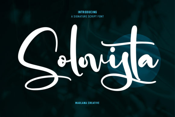 Solovista Signature Script: A Modern Twist on Handwritten Style