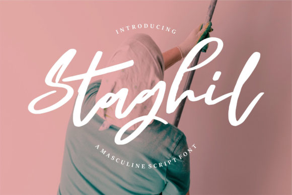 Staghil Script: A Masculine Calligraphy Font for Bold Projects