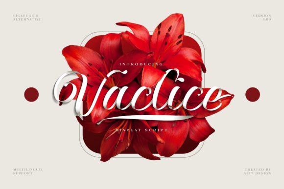 Vaclice Script: A Fresh Take on Handwritten Luxury