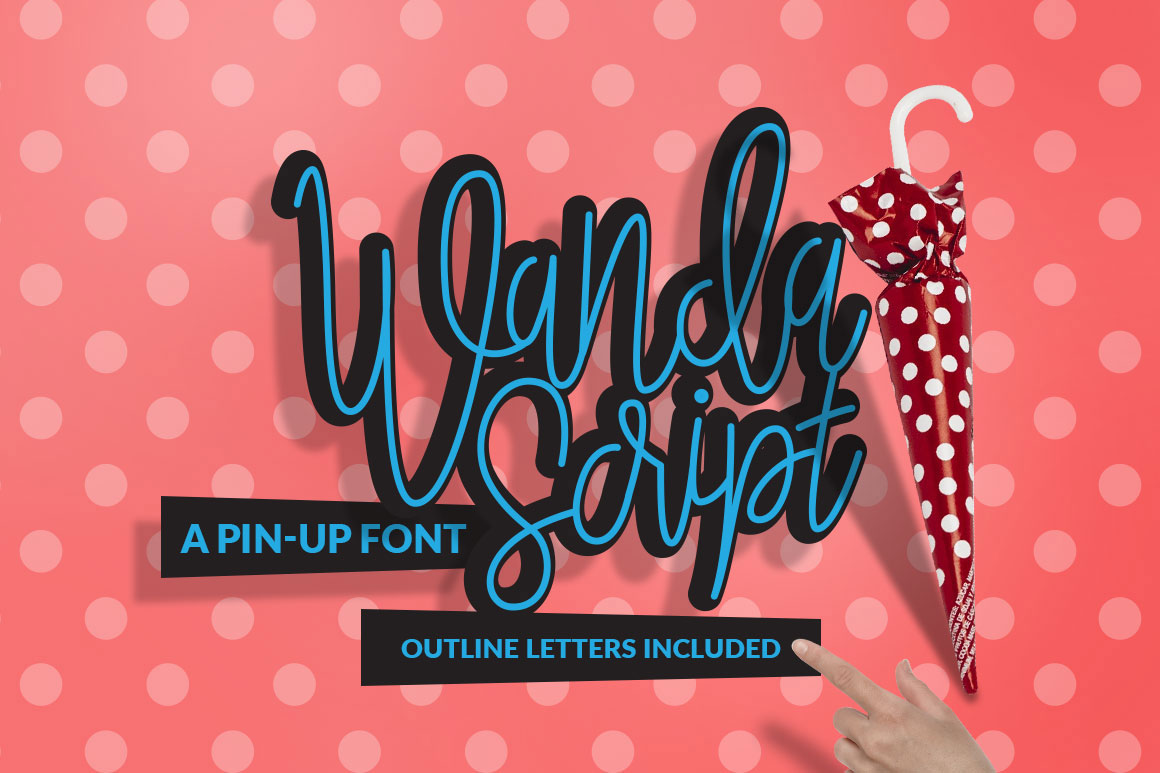 Wanda Script: A Modern Pin-Up Typeface for Vintage Charm