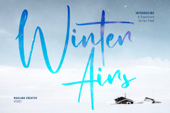Winter Airs Script: A Natural Handwritten Typeface with Character